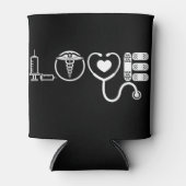 Liebe Nurse Niedlich Nurse ER Nurse RN Nurse CNA N Dosenkühler (Vorderseite)