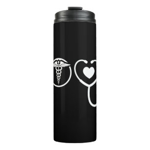 Liebe Nurse Niedlich Nurse ER Nurse RN Nurse CNA N Thermosbecher