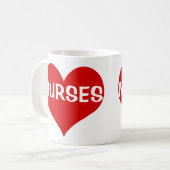 Liebe Nurses Kaffeetasse (Vorderseite Links)
