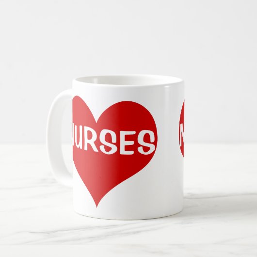 Liebe Nurses Kaffeetasse (Vorderseite Links)