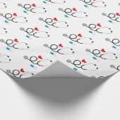 Liebe Nursing Party Spaß Packpapier (Ecke)