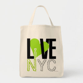 Liebe NYC lebt in NYC Bag Green Tragetasche