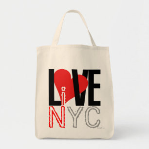 Liebe NYC lebt in NYC-Beutel rot Tragetasche