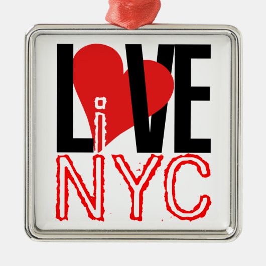 Liebe NYC lebt in NYC Ornament (Vorne)