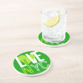 Liebe NYC lebt in NYC Untersetzer Green 5 (Seite)