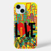 Liebe NYC Live in NYC iPhone Case (Rückseite)
