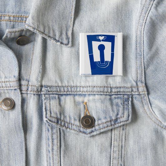 Liebe oben--2 Zoll-quadratischer Knopf Button (Beispiel)