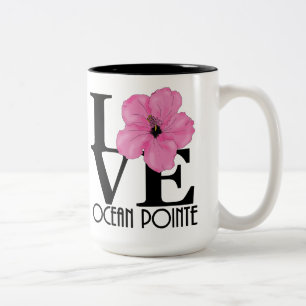 LIEBE Ocean Pointe Hawaii 15oz Zweifarbige Tasse