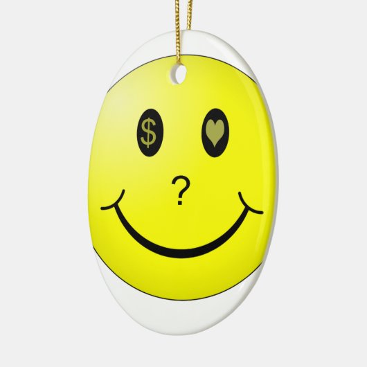 Liebe oder Geld oder Liebe-Geld? Keramikornament (Links)