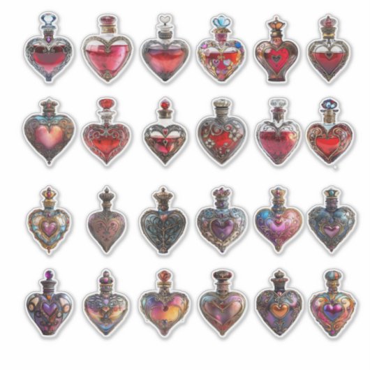 Liebe- oder Gesundheitsflaschen Aufkleber (Vorderseite)