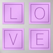 LIEBE (oder IHRE Initialen) Bilderwand Sets (Vorderseite)