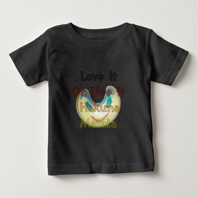 Liebe oder Live it Hakuna Matata.png Baby T-shirt (Vorderseite)