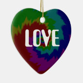 LIEBE oder PEACE Keramik Ornament (Rechts)