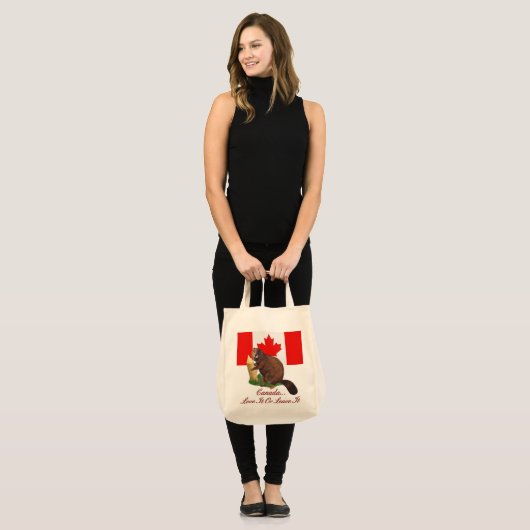 Liebe oder Verlass Tragetasche (Vorderseite (Model))