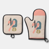 Liebe Ofenhandschuh & Topflappen-Set (Vorderseite)