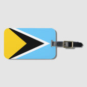 Liebe Oh Liebe | Saint Lucia Flag Anthem Blauer Te Gepäckanhänger (Vorderseite (Horizontal))