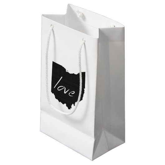 Liebe Ohio Kleine Geschenktüte (Vorderseite Schrägansicht)