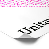 Liebe ohne Ausnahmen Herzplakat Poster (Ecke)