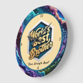 "Liebe ohne Grenzen" Große Wanduhr (Winkel)