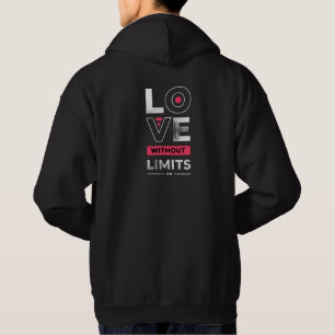 Liebe Ohne Grenzen – Minimalistisches Typografie-D Hoodie