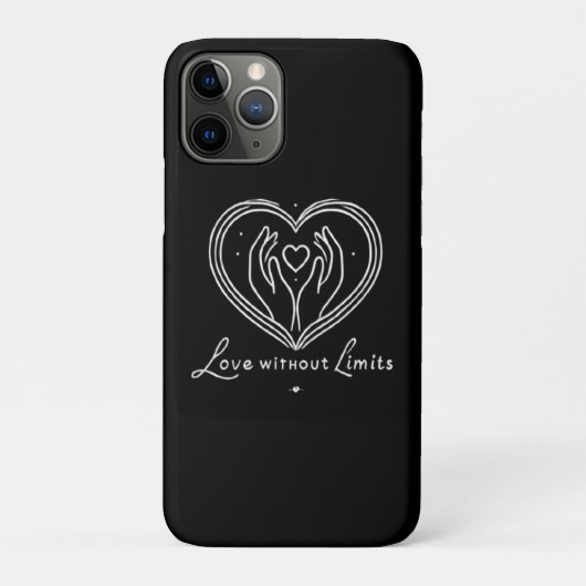 Liebe ohne Grenzen Modernes iPhone Case (Rückseite)