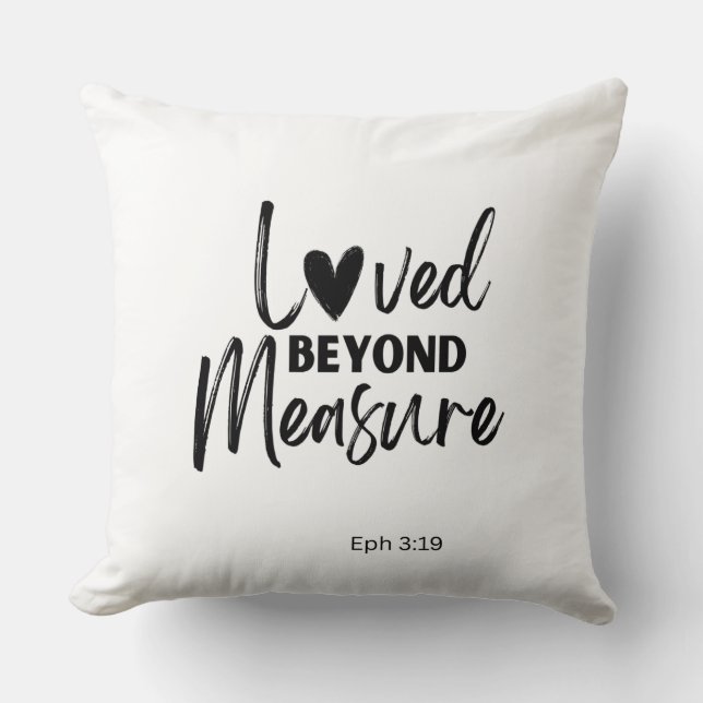 Liebe ohne Maß Eph 3,19 Kissen (Vorderseite)
