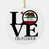 LIEBE Ojai Kalifornien Keramik Ornament (Vorne)