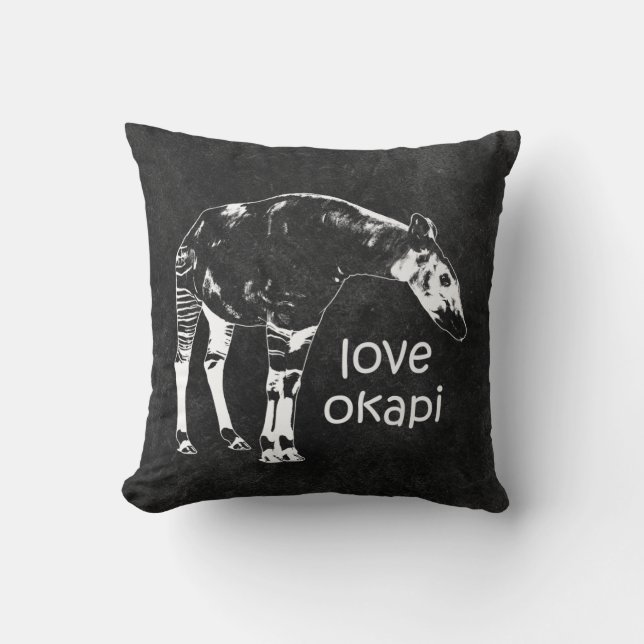 Liebe Okapi Kissen (Vorderseite)