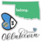 Liebe Oklahoma, Blatt Die Aufkleber schneiden (Vorderseite)