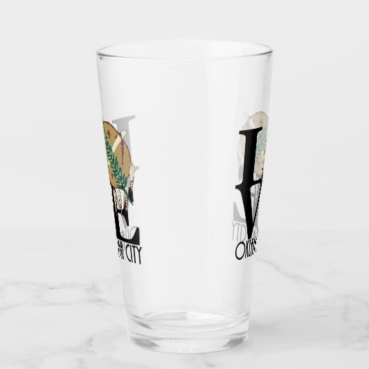 LIEBE Oklahoma City Glas (Rechts)