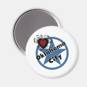 Liebe Oklahoma City Magnet (Vorderseite/Rückseite)