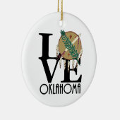 LIEBE Oklahoma Keramik Ornament (Rechts)