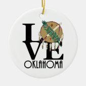 LIEBE Oklahoma Keramik Ornament (Vorne)