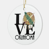 LIEBE Oklahoma Keramik Ornament (Links)