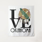 LIEBE Oklahoma Wandteppich (Vorderseite)