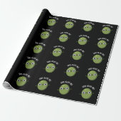 Liebe Olive Me Funny Food Puff Dark BG Geschenkpapier (Ungerollt)