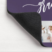 Liebe Oma 8 Foto-Collage Lila Mousepad (Ecke)