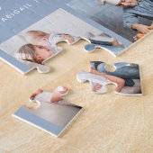 Liebe Oma 8 Foto-Collage Staubblau Puzzle (Seite)