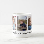Liebe Oma Enkelkinder 5 Foto-Collage Kaffeetasse (Mittel)