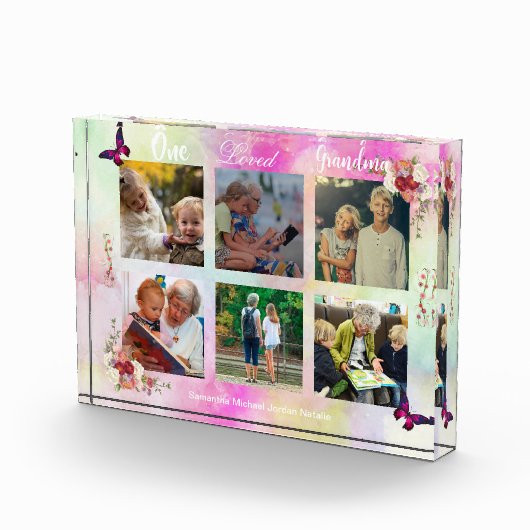 Liebe Oma Fotocollage Display Block (Rechts)