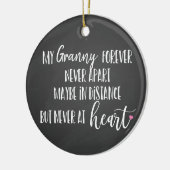 Liebe Oma für immer nie auseinanderbrechen Ferne Keramik Ornament (Links)