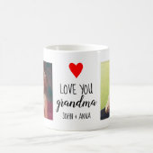 Liebe Oma Geschenk Foto Collage Text Kaffeetasse (Mittel)