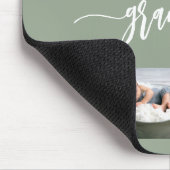 Liebe Oma, Hellgrünes Foto-Kollage-Mauspad Mousepad (Ecke)