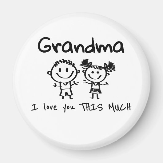 Liebe Oma Kinderkunst Personal Geschenk Magnet