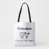 Liebe Oma Kinderkunst Personalisiertes Geschenk Tasche (Vorderseite)
