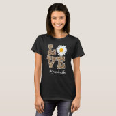Liebe Oma Life Leopard Daisy Blume - Mütter D T-Shirt (Vorne ganz)