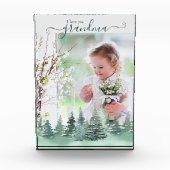 Liebe Oma Winterwald-Overlay Fotoblock (Vorderseite)