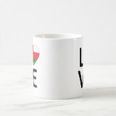 Liebe - Oman Flag Kaffeetasse (Mittel)