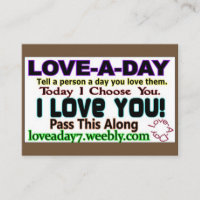 Liebe-on-day-Visitenkarten
