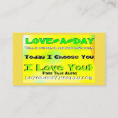 Liebe-on-day-Visitenkarten Visitenkarte (Rückseite)